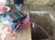 Clearing a block drain