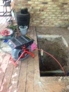 Clearing a block drain